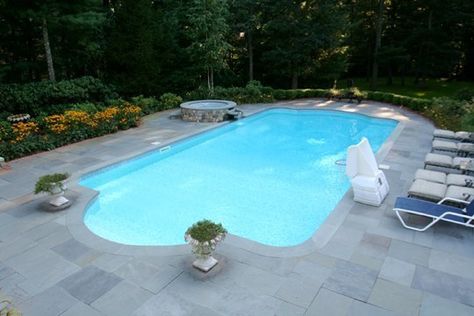 Roman Shaped Inground Pool, Roman Swimming Pool, Swimming Pools Inground, Inground Pool, Inground Pools, Swimming Pool, Holiday Home, Swimming Pools, Swimming