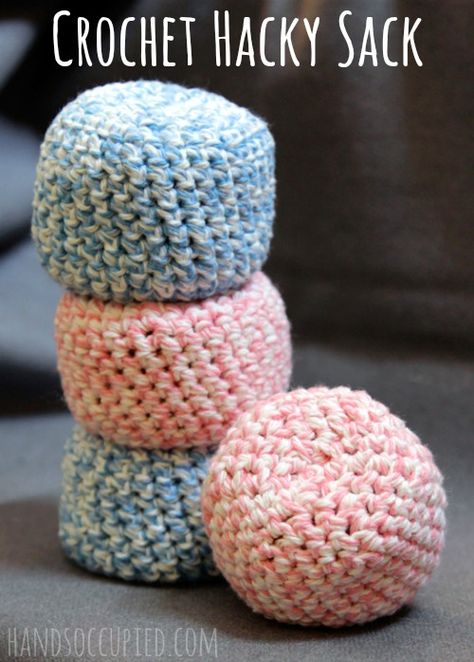 Crochet Hacky Sack Pattern, Crochet Hacky Sack, Hacky Sack, Diy Crochet Patterns, Crochet Ball, Yarn Projects, Crochet Patterns For Beginners, Love Crochet, Crochet For Kids