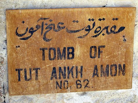 Sign outside of King Tut's Tomb, Valley of the Kings, Egypt by goaheadtours, via Flickr Valley Of The Kings Egypt, King Tut Tomb, King Tutankhamun, Private Person, Cradle Of Civilization, Egyptian Artifacts, Old Egypt, Egyptian Pharaohs, Egypt History