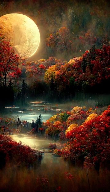 Beautiful Paintings Of Nature, Night Landscape Photography, Scenery Paintings, Scenery Pictures, Night Scenery, The Beauty Of Nature, Night Landscape, Autumn Scenes, Winter Wallpaper