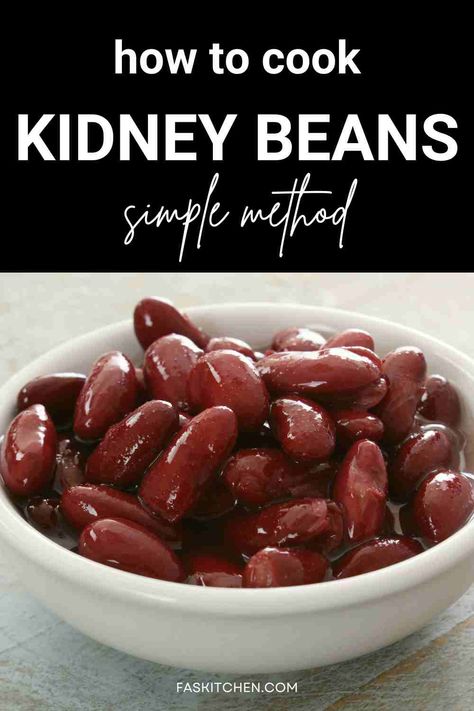 A bowl of kidney beans, showcasing their nutritional richness and versatility for creating delicious and hearty dishes. Red Kidney Beans, Recipes With Kidney Beans, Red Kidney Bean, Cooking Essentials, Nutrition Guide, Kidney Beans, Cooking Skills, Culinary Skills, Cooking Techniques