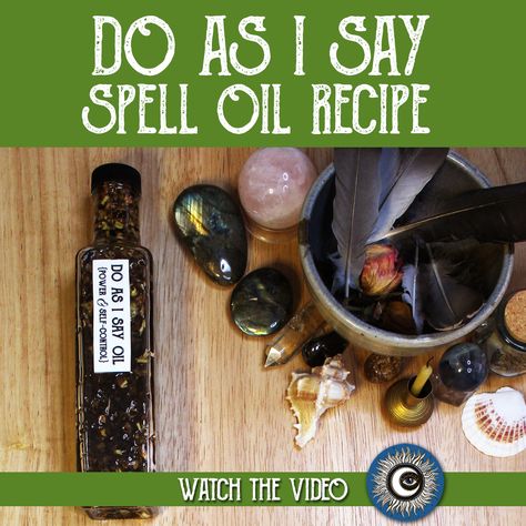 Hello my Darlings, please enjoy my latest YouTube video. In this video I share my recipe for Do As I Say Oil.  This spell oil is used for power and control, and can be used in magical workings for self control. Let’s do some magical crafting Magickal Oil Recipes, Van Van Oil Hoodoo, Magic Oil Recipes, Magical Oils Recipes, Success Oil Recipe, Van Van Oil Recipe, Spell Oil Recipe, Oil Spells, Witchy Ingredients