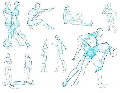 Reference Pose Bundle 3 by kcgarza on DeviantArt Drawing Poses Male, Different Poses, Action Pose, Body Pose Drawing, Drawing Refs, Figure Drawing Reference, Poses References, Drawing Images, Couple Drawings