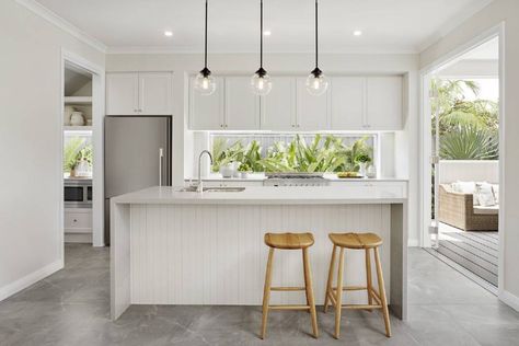 Hampton Style Kitchen, Marble Benchtop, Hamptons Kitchen, Hamptons Style Homes, Storey Homes, Hamptons House, Hamptons Style, Australian Homes, Style Kitchen