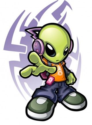 Cool Alien Cool Alien, A Cartoon, Cartoon Character