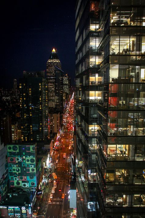 streetview CXCV New York From Above, Midtown Nyc, Landscape City, New York Night, New York Life, One Photo, Night Scene, Night City, City Aesthetic