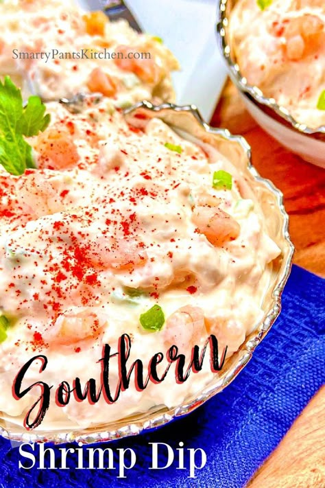 Shrimp Dip in decorative bowl. Shrimp Dip With Canned Shrimp, Recipes With Canned Shrimp, Easy Shrimp Dip Recipe, Shrimp Spread For Crackers, Seafood Dips Recipes Cold, Tiny Shrimp Dip, Shrimp Dip Cold, Canned Shrimp Dip, Hot Shrimp Dip Recipe