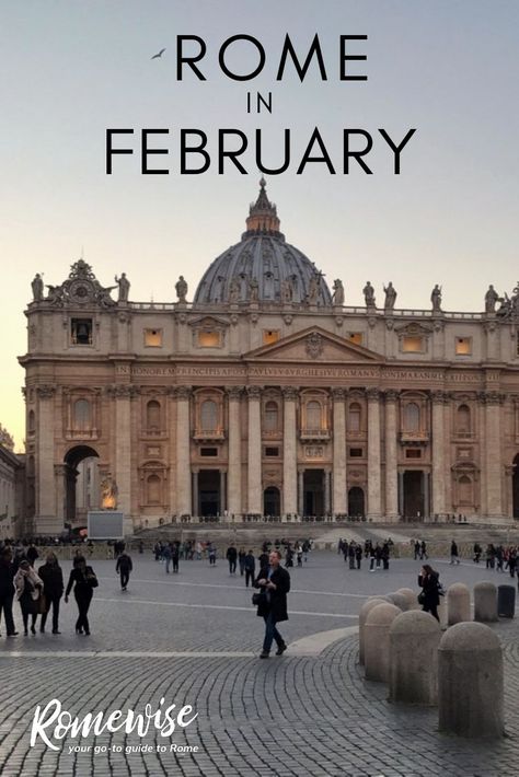 Coming to Rome in February? Yes, it's cold, but there is a lot that's great about visiting Rome this time of year! The best part is no crowds.  Learn all about visiting Rome this time of year, including what to pack, what to do when you are here and other helpful planning tips! Rome In February, Rome Italy Photography, Things To See In Rome, Rome Vacation, Visiting Rome, Rome Trip, Italy And Greece, Rome Attractions, Vacation Italy