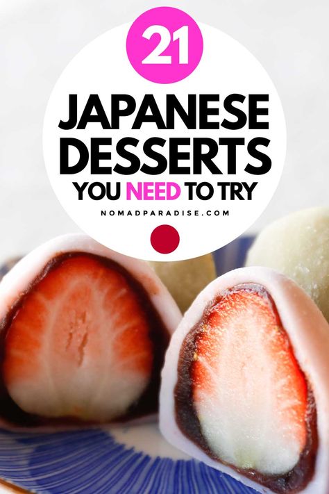 Best Japanese Desserts You Need to Try. Japanese Pastries, Japanese Dessert Recipes, Cultural Food, Fruit Sandwich, Japanese Food Traditional, Rice Cake Recipes, Japanese Desserts, International Dishes, Fantasy Food