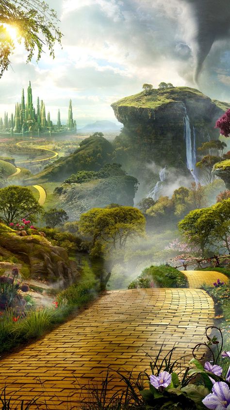 Zedge Wallpapers, Wizard Of Oz Pictures, 3d Nature Wallpaper, Oz The Great And Powerful, Wallpapers For Phone, Castle Painting, Relax Music, Magic Land, Music Nature