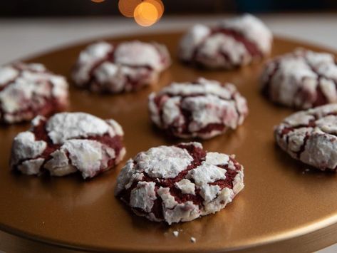 The Pioneer Woman's 14 Best Cookie Recipes for Holiday Baking Season | The Pioneer Woman, hosted by Ree Drummond | Food Network Pioneer Woman Cookies, Red Velvet Crinkles, Red Velvet Crinkle Cookies, Crinkle Cookies Recipe, Chocolate Crinkle, Cowboy Cookies, Chocolate Crinkle Cookies, Chocolate Crinkles, Pioneer Woman Recipes