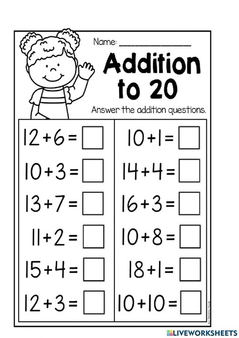 Standard 1 Maths Worksheet, First Grade Addition And Subtraction Worksheets, Easy Adding Worksheets, Subtraction Facts To 10 Worksheets, 1st Grade Math Activities Addition And Subtraction, Addition Up To 20 Worksheets, Addition To 30 Worksheets, Math Adding Worksheets, Adding For Kindergarten