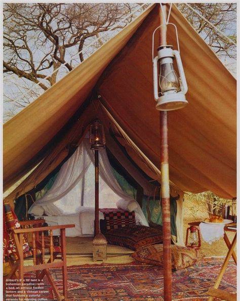 Zelt Camping, Vintage Safari, Safari Tent, Bell Tent, Boho Deco, Camping Decor, Camping Glamping, Island Home, Camping Experience