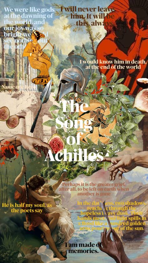 The Song of Achilles Achilles Inspired Outfits, Books To Read If You Like The Song Of Achilles, Song Of Achilles Characters, Story Of Achilles, The Song Of Achilles Collage, The Song Of Achilles Wallpaper Laptop, The Song Of Achilles Fanart Wallpaper, The Song Of Achilles Book Cover, Song Of Achilles Poster