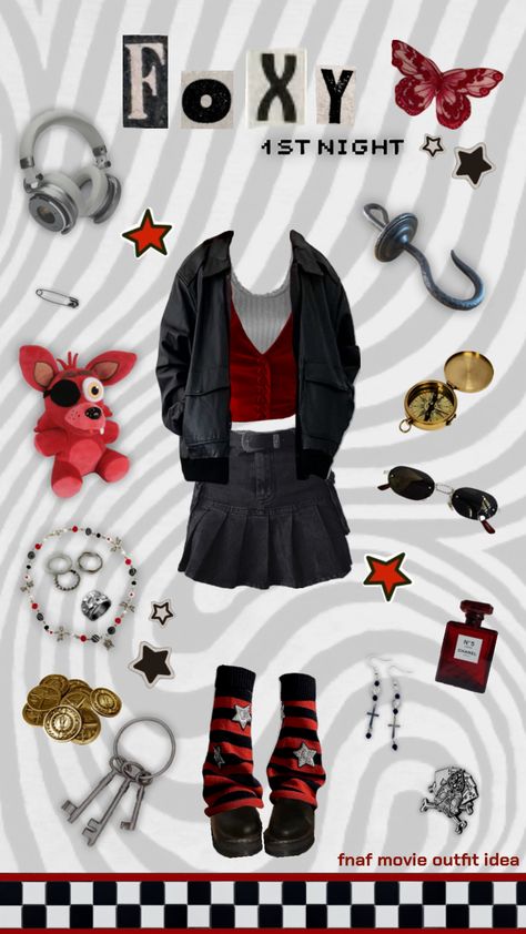 Movies Ideas, Fnaf Costume, Fnaf Foxy, Fnaf Cosplay, Aesthetic Outfit Ideas, Movies Outfit, Cool Halloween Costumes, Themed Outfits, Really Cute Outfits