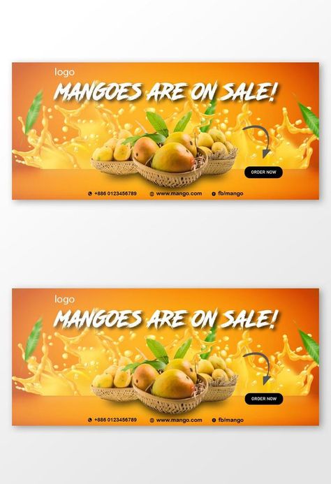 mango sale social media post and facebook cover banner template#pikbest#Templates Mango Sale, Sale Creative, Fashion Sale Banner, Mango Fruit, Banner Ads Design, Black And White Art Drawing, Banner Template Design, Sale Banner, Christmas Templates