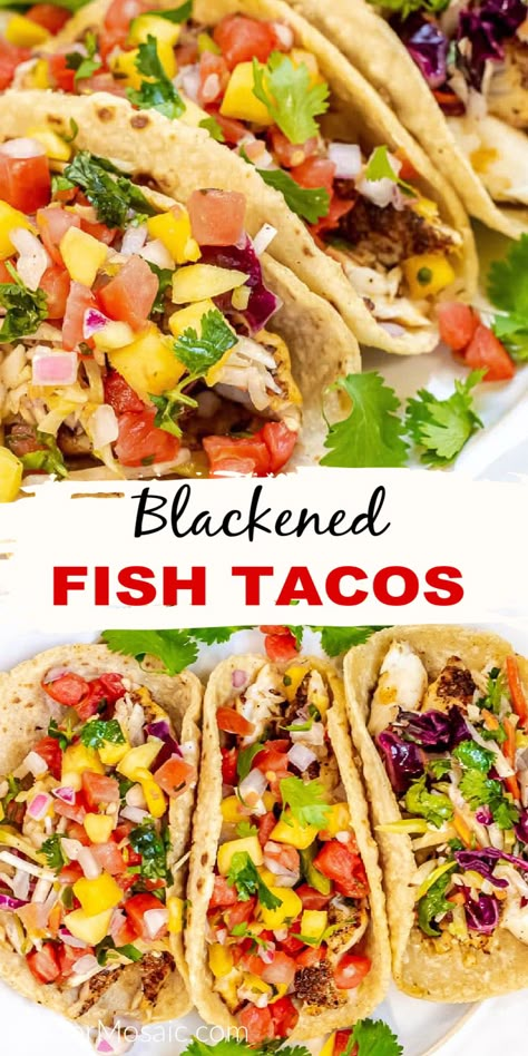 Mexican Cabbage Slaw, Mexican Cabbage, Best Fish Taco Recipe, Cod Fish Tacos, Slaw For Fish Tacos, Fish Tacos With Cabbage, Tilapia Tacos, Spicy Fish Tacos, Blackened Fish Tacos