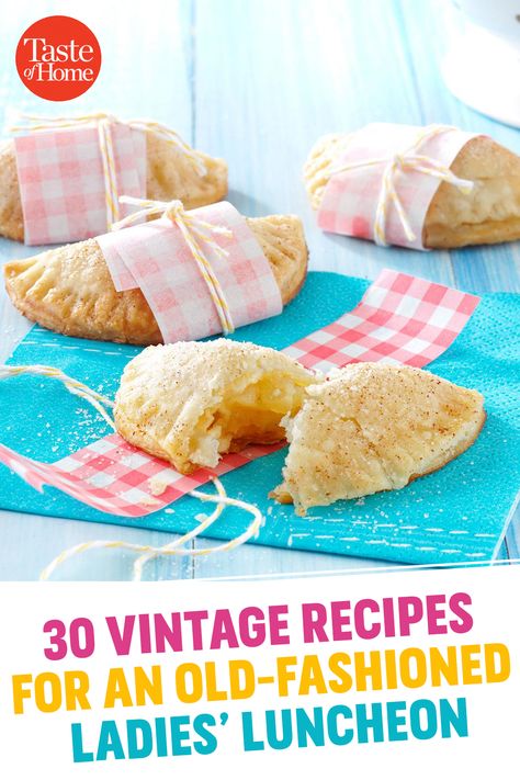 30 Vintage Recipes For an Old-Fashioned Ladies' Luncheon Pretty Lunch Ideas, Women's Luncheon Menu Ideas, Birthday Luncheon Ideas For Women, Old Fashioned Salad Recipes, Appetizers For Ladies Luncheon, Lady Luncheon Ideas, Small Luncheon Ideas, Widows Luncheon Ideas, Senior Luncheon Ideas