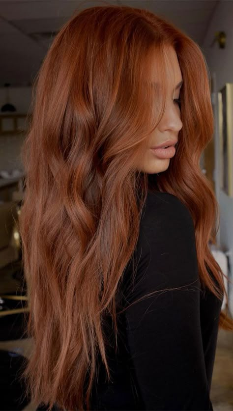 Hair Colour Trends, Copper Blonde Hair, Copper Blonde, Red Hair Inspo, New Hair Ideas, Ginger Hair Color, Hair Color Auburn, Copper Hair Color, Long Red Hair