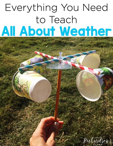 Weather Kindergarten, Weather Lesson Plans, Weather Unit Study, Weather Experiments, Weather Activities Preschool, Weather Activities For Kids, Teaching Weather, Weather Lessons, Preschool Weather