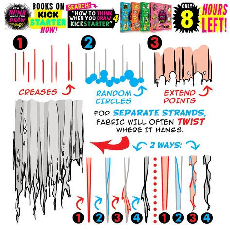 How To Draw Torn Clothes, Torn Clothes Drawing Reference, Comic Help, Torn Clothing, Etherington Brothers, Blox Fruit, Torn Fabric, Drawing Help, Spoke Art