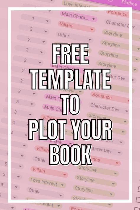 Finding your own way to plot out your novel can be difficult. That's why we're sharing our plot template to make it easier for you to get to the actual writing part of the process..#InstaVibes #TemplateGoals #PicPerfect #InspoOnFleek #DesignDreams Book Plot Template, Plot Template Writing, Novel Plot Outline Template, Novel Writing Templates, Book Plot Outline Template, Book Writing Planner, Book Plotting Template, Book Writing Template Free Printable, How To Create A Plot