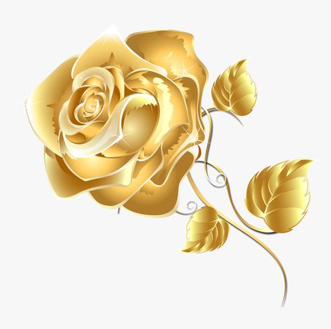 Rose Flower Png, Gold App, Rose Gold Backgrounds, Rosé Png, Rose Gold Logo, Line Art Vector, Rose Gold Flower, Butterfly Clip Art, Golden Flower