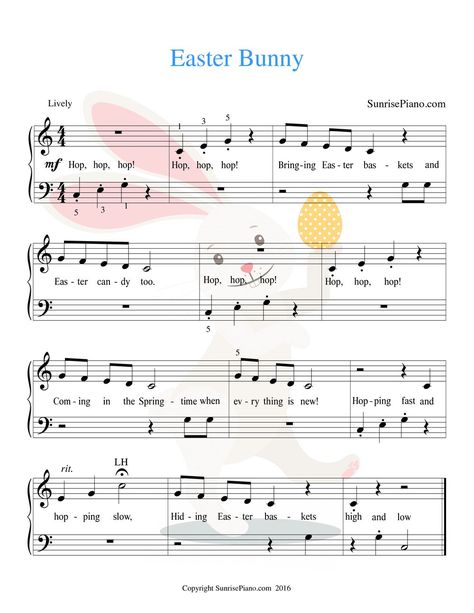 Easter Music Activities, Easter Music, Piano Sheet Music Beginners, Free Piano Lessons, Valentine Songs, Music Printables, Free Piano Sheets, Spring Music, Violin Songs