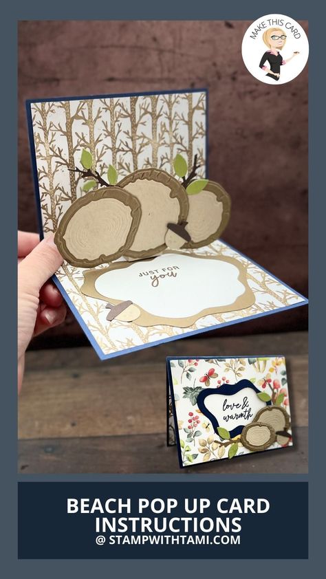 Tree Rings Stampin Up Cards, Su Ringed With Nature, Ringed With Nature Stampin Up Cards, Stampin Up Ringed With Nature, Pop Up Tree, Ringed With Nature, Rings Bundle, Men Cards, Free Stamps