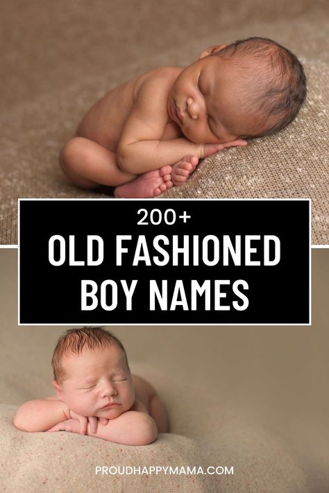 One of the best things about choosing old fashioned boy names is that you know they have stood the test of time and proven their worth! So if you're looking for classic boy names with a unique vintage charm, then this *ultimate* list of traditional boy names is sure to inspire you! Old Male Names, Unpopular Boy Names, Old School Boy Names, Old People Names, Boy Names With A, Old Baby Boy Names, Good Boy Names, Country Baby Boy Names, Earthy Boy Names