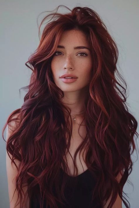 Haircuts For Long Red Hair, Short Flippy Hair, Red Hair Styles, Flippy Hair, Hair Color Burgundy, Long Red Hair, Burgundy Hair, Hair Color Ideas For Brunettes, Fantasy Story