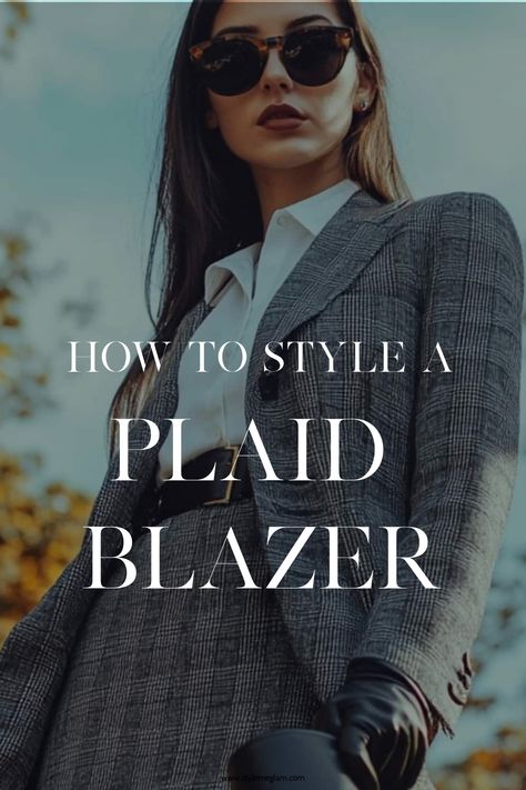 Plaid blazers are easily one of my must-haves for my fall wardrobe. I’ve got a collection of blazers in my closet—linen, cropped, leather—but there’s something about plaid, especially when fall comes around. It’s the perfect layer for those in-between days when I’m balancing work, weekend plans, or heading out for a quick trip. What makes […] Blazer Outfits Casual Winter, Cute Blazer Outfits For Women, Timeless Plaid Business Blazer, Plaid Single-breasted Blazer For Business Casual, Brown Plaid Blazer Outfit, Womens Blazer Outfit, Plaid Button-up Blazer For Work, Fall Capsule Wardrobe Casual, Plaid Blazer Outfit Women