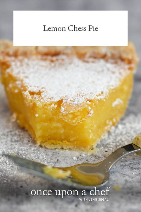 Lemon Chess Pie Southern Chess Pie, Christmas Pie Recipes, Lemon Chess Pie, Southern Pies, Chess Pie Recipe, Just Pies, Store Bought Pie Crust, Once Upon A Chef, Chess Pie