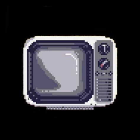 Old, TV, vintage, pixel, art, pixel art, grey, icon, sticker Dark Pixel Icon, Photos Pixel Icon, 8 Bit Widgets, Tv Widget Icon, 8bit Icons Black, Tv Icon Black, Pixel Art Black Background, Pixel Icons Black, Pixel Phone Icon