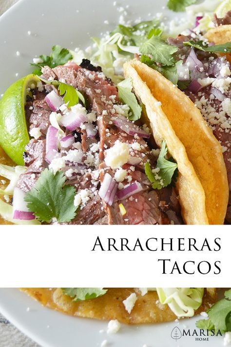 Aracherra Marinade, Quesbirra Taco, Carne Asada With Chimichurri, Quasabirra Tacos, Arrachera Tacos, Marinated Skirt Steak, Tacos Recipes, Delicious Steak, Tacos Burritos