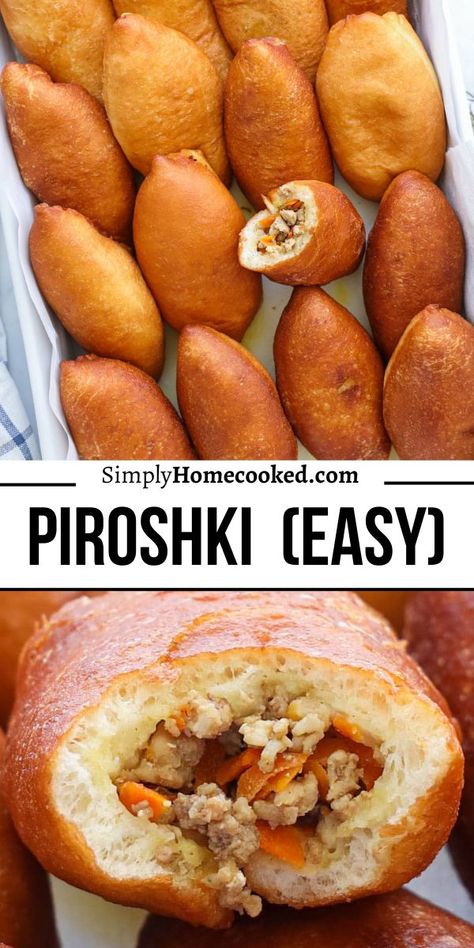 Ukrainian Dinner Recipes, Russian Perogies Recipe, Bread And Meat Recipes, Pirozhki Russian Foods, Ukraine Food Recipes, Perishky Recipe, Russian Mennonite Recipes, Cultural Dinner Ideas, Foreign Recipes Dinners