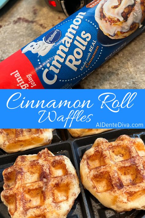 Cinnamon Rolls In Waffle Iron, Pillsbury Cinnamon Roll Waffles, Pillsbury Cinnamon Rolls Recipe, Cinnamon Roll Waffle Maker, Waffles Cinnamon Roll, Waffle Maker Cinnamon Rolls, Things To Make With A Waffle Iron, Waffle Iron Cinnamon Rolls Pillsbury, Cinnamon Roll In Waffle Maker