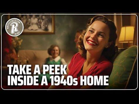 Have you ever wondered what it was like to step inside a 1940s home? In this video, we peek inside the living room, kitchen, bathroom and bedroom of a home during this decade. 1940 Bedroom 1940s Style, 1940s Interior Design, 1940s Home Interior, 1940s Living Room, 1940s Aesthetic Decor, 1940 Interior Design, 1940 Bedroom, 1940 Home Decor, Minimal Traditional Home