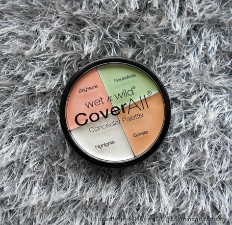 Wet N Wild CoverAll Concealer Palette - «Awesome concealers! I could never guess this palette would be so handy! In fact, I use it almost every day!» | Consumer reviews Peach Corrector, Green Corrector, Applying Concealer, Flaking Skin, Wet N Wild Makeup, Beginners Eye Makeup, Cream Highlighter, Wet And Wild, Concealer Palette