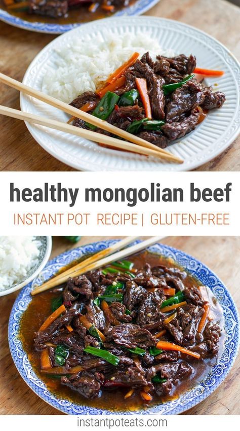 Instant Pot Mongolian Beef, Paleo Instant Pot, Gluten Free Instant Pot, Mongolian Beef Recipes, Mapo Tofu, Mongolian Beef, Steak Recipe, Skirt Steak, Flank Steak