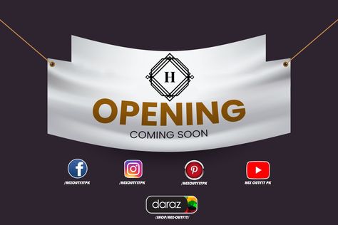 Opening Coming Soon New Branch Opening Poster, Opening Soon, Coming Soon, Gaming Logos, Tech Company Logos, Marketing, Quick Saves, Logos