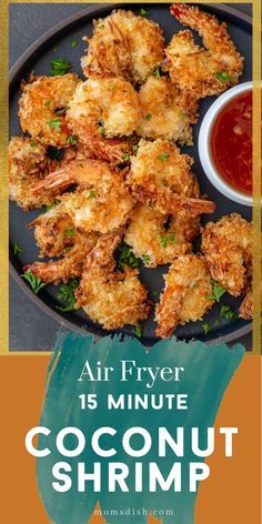 Air Fryer Coconut Shrimp, Air Fryer Recipes Snacks, Coconut Shrimp Recipes, Air Fryer Fish, Crispy Shrimp, Air Fried Food, Air Fryer Oven Recipes, Air Fry Recipes, Shrimp Recipes For Dinner