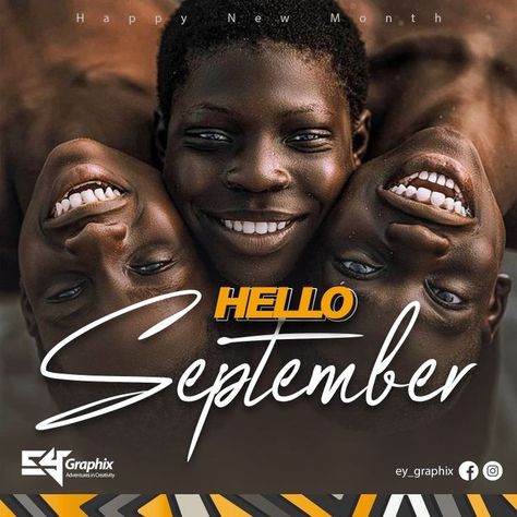 Happy New month September in 2022 | Social media design graphics, Social media ideas design, Graphic design ads New Month September, Happy New Month September, Media Design Graphics, Charity Poster, Social Media Ideas, Church Media Design, Happy New Month, Social Media Branding Design, Graphic Design Brochure