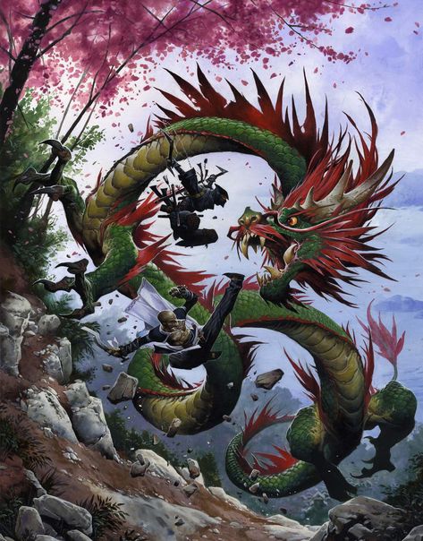 Dungeons And Dragons Artwork, Urban Fantasy Writing, Wayne Reynolds, Gorgon Medusa, Koi Dragon, Dnd Dragons, Cool Dragons, Dungeon And Dragons, Dragon Pictures