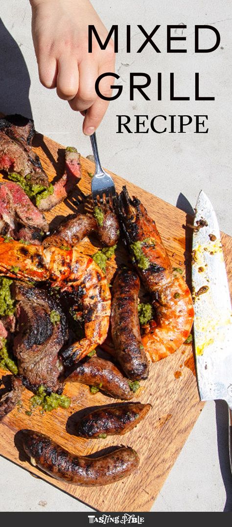 Meal For A Crowd, Brazilian Dishes, Chimichurri Recipe, Mixed Grill, Pork Rib Recipes, Grilled Steak Recipes, Grilled Meats, Grilled Dinner, Paleo Crockpot