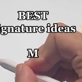 Michelle Signature Ideas, How To Make A Signature, M Signature Ideas, Easy Signature Ideas, Signatures Ideas Handwriting, Cute Signature Ideas, Fancy M, Best Signature, M Signature