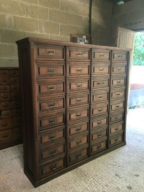 Apothecary Furniture, Apothecary Cabinet, Card Catalog, Unique Furniture Pieces, Drawer Design, Antique Cabinets, Fantastic Furniture, Dream Decor, Beautiful Furniture