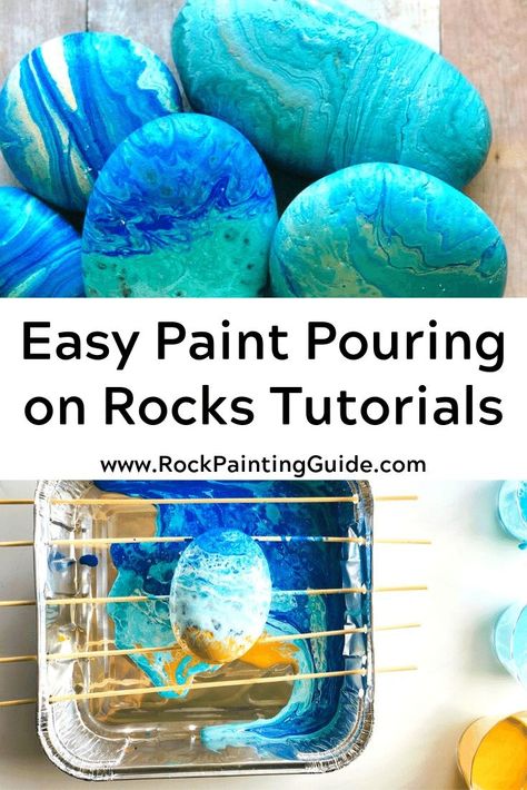 Funny Rocks, Pour Painting Ideas, Interesting Hobbies, Paint Pouring Art, Painting Guide, Pour Paint, Paint Rocks, Rock Painting Ideas, Painted Rocks Craft