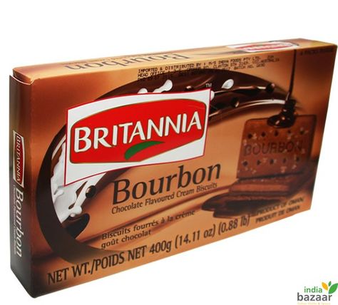 Britannia Bourbon Cream 390g Bourbon Biscuit, Bourbon Chocolate, Bourbon Biscuits, Choco Biscuit, Bourbon Cream, Chocolate Pack, Chocolate Bourbon, Cream Biscuits, Chocolate Biscuits