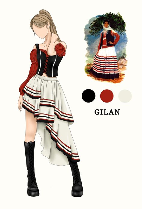 It's an illustration of Iranian clolth and dress called Ghilak Model Sketch Fashion Dresses, Iranian Clothing, Iranian Dress, Cloth Illustration, رسم كاريكاتير, Digital Fashion Illustration, Fashion Design Classes, Fashion Illustration Tutorial, Fashion Design Books